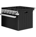 Black Steel GE Profile LP Gas RV Range - Side Angle View | United RV Parts