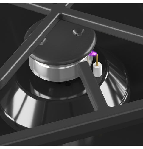Cast Iron Gas Burner GE Profile Range - Close-Up Detail | United RV Parts