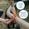 Orange RV Sewer Hose Wrenches - Mid-Connection Setup | United RV Parts