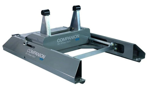 Grey B&W Companion Slider Hitch Base with Bushings - Side View | United RV Parts
