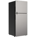 Stainless Steel GE Profile 12V DC Refrigerator - Side Angle View | United RV Parts