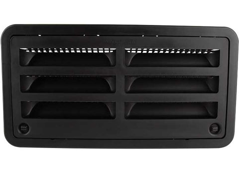 Black Dometic RV Refrigerator Vent Access Door 3109492.004 - Front View | United RV Parts