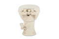 Bone Dometic 410 RV Toilet - Rear View with Flush Mechanism | United RV Parts