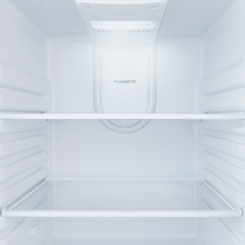 White Dometic Interior View - Freezer Compartment Close-Up | United RV Parts
