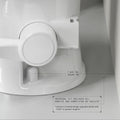 White Dometic 401 RV Toilet Rough-In Detail - Installation View | United RV Parts