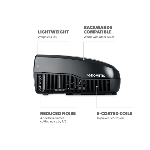 Dometic FreshJet 3 Series RV AC Features - Lightweight 64lbs Low Noise Design | United RV Parts