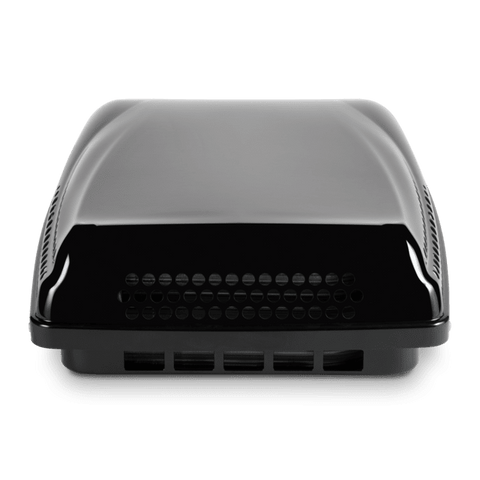 Black Dometic Penguin II RV Air Conditioner - Front Profile View | United RV Parts