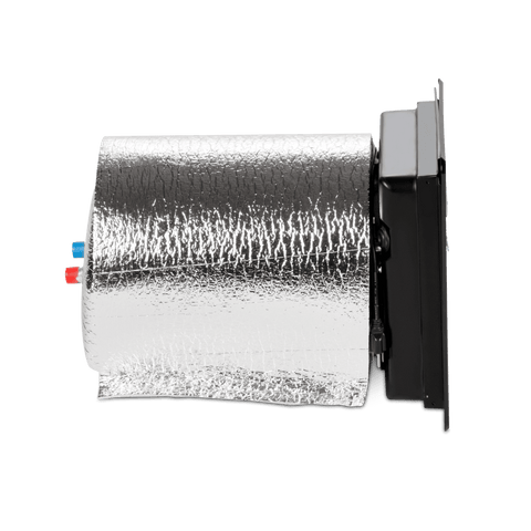 Silver Aluminum RV Water Heater Tank - Side Profile View | United RV Parts