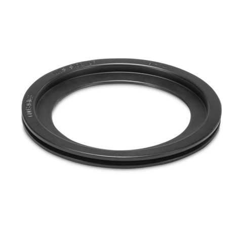 Black Rubber Dometic 385311658 Flush Ball Seal - Side View | United RV Parts