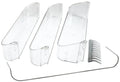 Clear Plastic RV Refrigerator Door Bins - Three Shelves with Wire Guard | United RV Parts