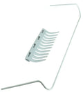 Clear Refrigerator Door Shelf - Close-up View of Wire Guard Mounting Clips | United RV Parts