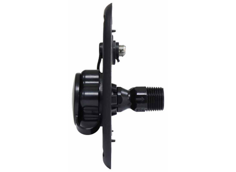 Black B&B Molders Titus S1 RV Fresh Water Panel 94349 - Side Profile with Fittings | United RV Parts