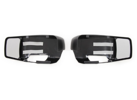 Black K-Source Snap-On Towing Mirror Pair for Ram 1500 2500 3500 - Front View | United RV Parts