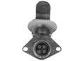 Blue Ox BX8861 Chrome 4-Wire Socket Adapter Front View with Mounting Bracket | United RV Parts