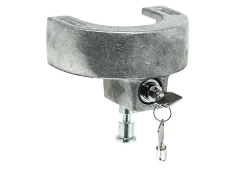 Silver Cast Aluminum Blaylock Lock - Front Profile | United RV Parts