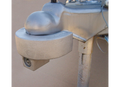 Silver Blaylock TL-34 Coupler Lock - Installed on White Trailer Hitch | United RV Parts