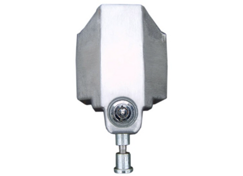 Silver Aluminum Bulldog Coupler Lock - Bottom View with Pin System | United RV Parts