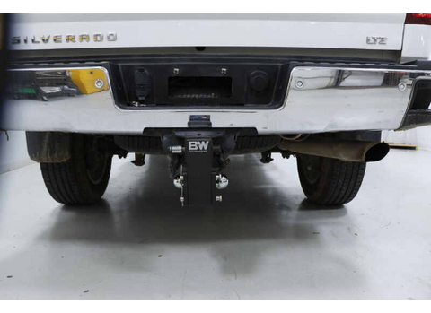 B&W TS20037B Hitch Mount Installed on Silverado - Rear View Application | United RV Parts