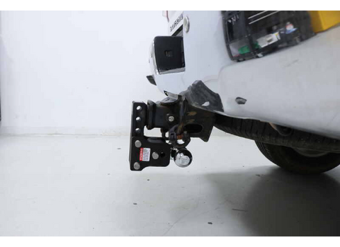 Black B&W TS20037B Hitch Mount Installed on Vehicle - Side Installation View | United RV Parts