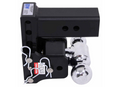 Black B&W TS20037B Dual Ball Hitch Mount - Top View Showing Dual Balls | United RV Parts
