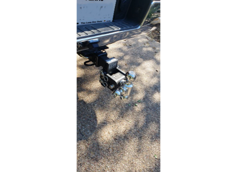 B&W TS10047B Tri Ball Hitch Mount Installed on Trailer - In Use Application | United RV Parts