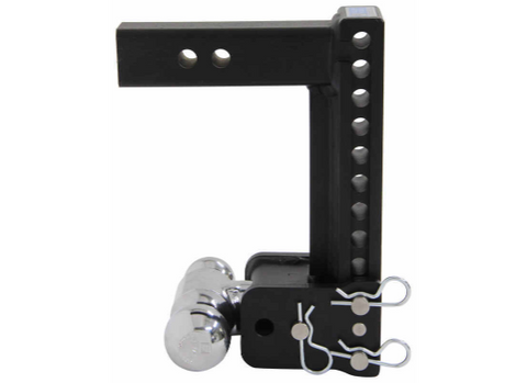Black B&W Adjustable Trailer Hitch Mount - Front View | United RV Parts