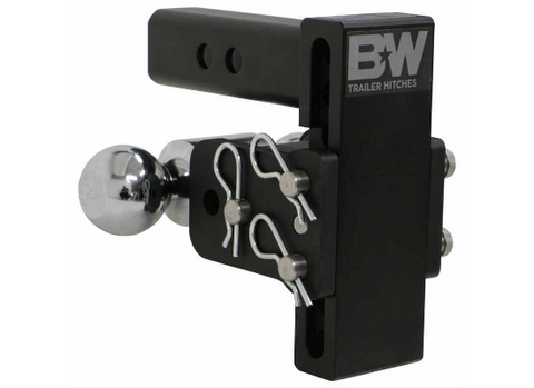 Black B&W TS10037B Dual Ball Hitch Mount - Right Side View | United RV Parts