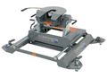 Gray B&W Companion Hitch with Orange Safety Labels - Front View | United RV Parts