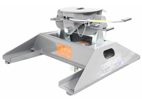 B&W Companion 5th Wheel Hitch - Side View with Safety Label | United RV Parts
