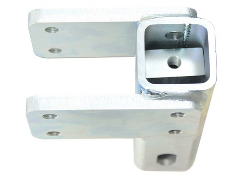 Chrome Steel 5th Wheel Hitch Receiver Mount - Side View | United RV Parts