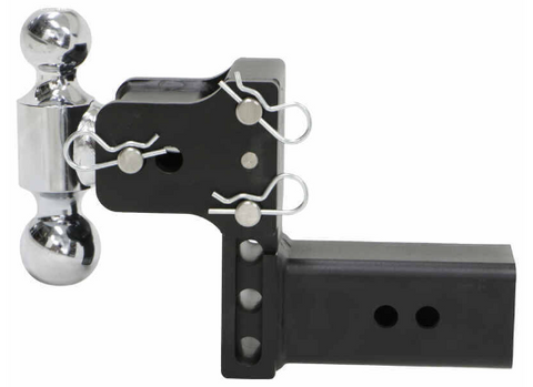 Black B&W Hitches Dual Ball Mount - Top View | United RV Parts