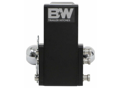 Black B&W Hitches 3 Inch Receiver Mount - Rear View | United RV Parts