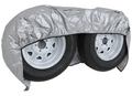 Silver ADCO Double Axle Tyre Gard Covering White Trailer Wheels | United RV Parts
