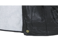 Black Vinyl RV Triple Axle Tire Cover - Brass Grommet and Interior Lining Detail | United RV Parts