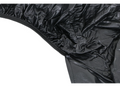 Black Vinyl RV Triple Axle Tire Cover - Elastic Edge and Seam Close-Up Detail | United RV Parts