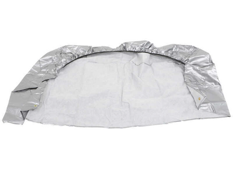 ADCO Triple Axle Tyre Gard Silver Vinyl RV Tire Cover - Interior Lining Flat Lay | United RV Parts