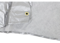 ADCO RV Tire Cover Diamond Plated Vinyl - Grommet and Soft Interior Lining Close-Up | United RV Parts