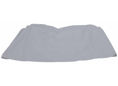 White Water-Resistant Vinyl ADCO Triple Axle RV Tire Cover Folded - Top View | United RV Parts