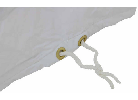 White RV Air Conditioner Cover - Tie Down Detail | United RV Parts