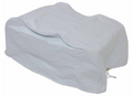 White ADCO 3027 RV Air Conditioner Cover with Drawstring - Side Profile | United RV Parts