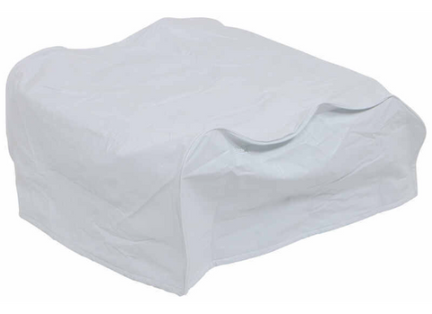 White UV-Resistant Dometic Air Conditioner Cover - Top-Down View | United RV Parts