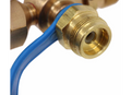 Brass Propane Fitting with Blue Collar - Close-up Detail | United RV Parts