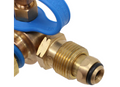 Brass Threaded Propane Fitting with Blue Strap - Assembly Detail | United RV Parts