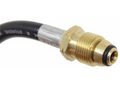 Brass Propane Adapter with Black O-Ring - Side Profile | United RV Parts