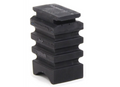 Black Rubber SumoSprings SSR-338-47 Rear Suspension Insert - Elevated Front View Showing Full Height Profile | United RV Parts