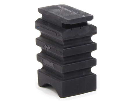 Black Rubber SumoSprings SSR-338-47 Rear Suspension Insert - Elevated Front View Showing Full Height Profile | United RV Parts