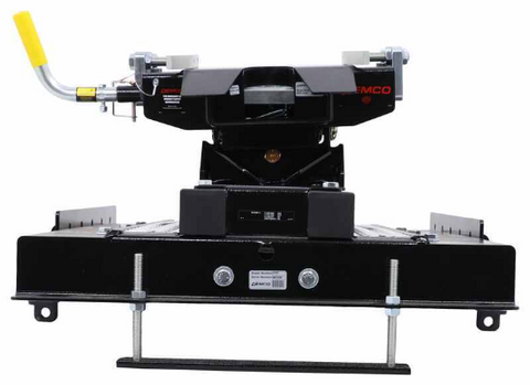Black Steel Demco 21K 5th Wheel Hitch - Back View | United RV Parts