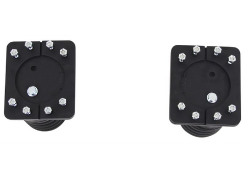 Black Mounting Plates Top View - Hardware Detail | United RV Parts