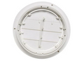 White 5-Inch Round RV Ceiling Register - Back View with Mounting Clips | United RV Parts