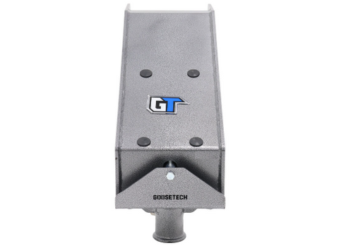 Gray MORryde GooseTech Gooseneck Pin Box RGN74-1716-05 - Front View Showing Coupler Socket | United RV Parts